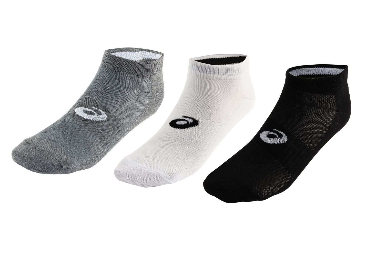 

Носки Asics Ped Sock  3 пары (155206-0701) white/gray/black, Носки Asics Ped Sock 43-46 3 пары (155206-0701) white/gray/black