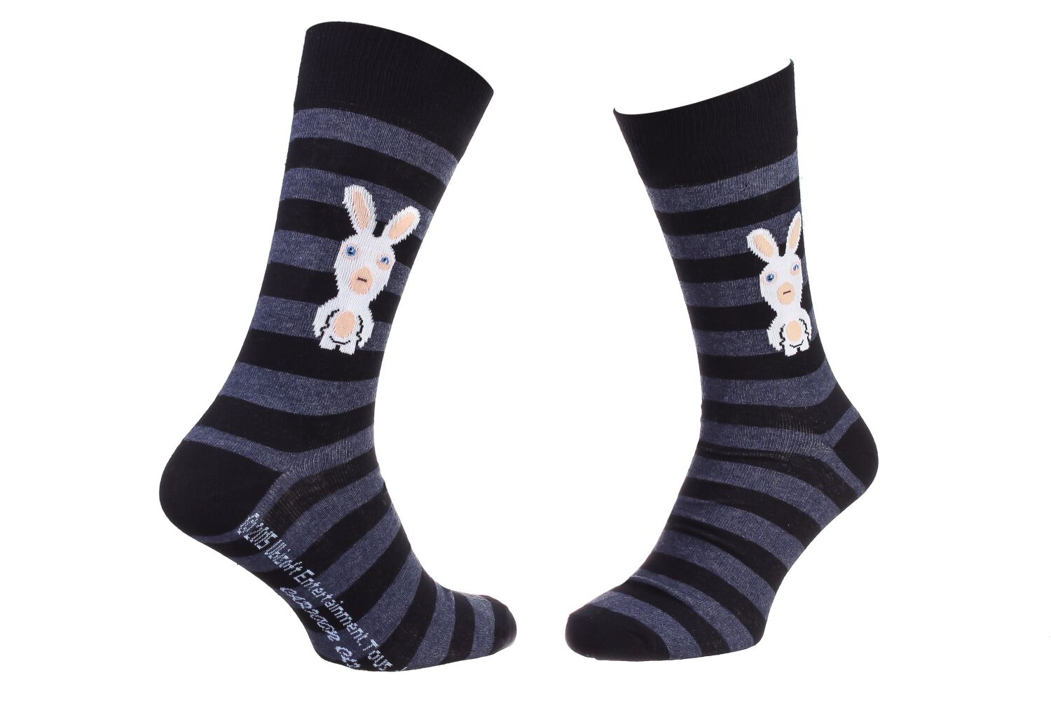 

Носки Rabbids Invasion Rabbits And Stripes  (93153261-4) black, Носки Rabbids Invasion Rabbits And Stripes 39-42 (93153261-4) black