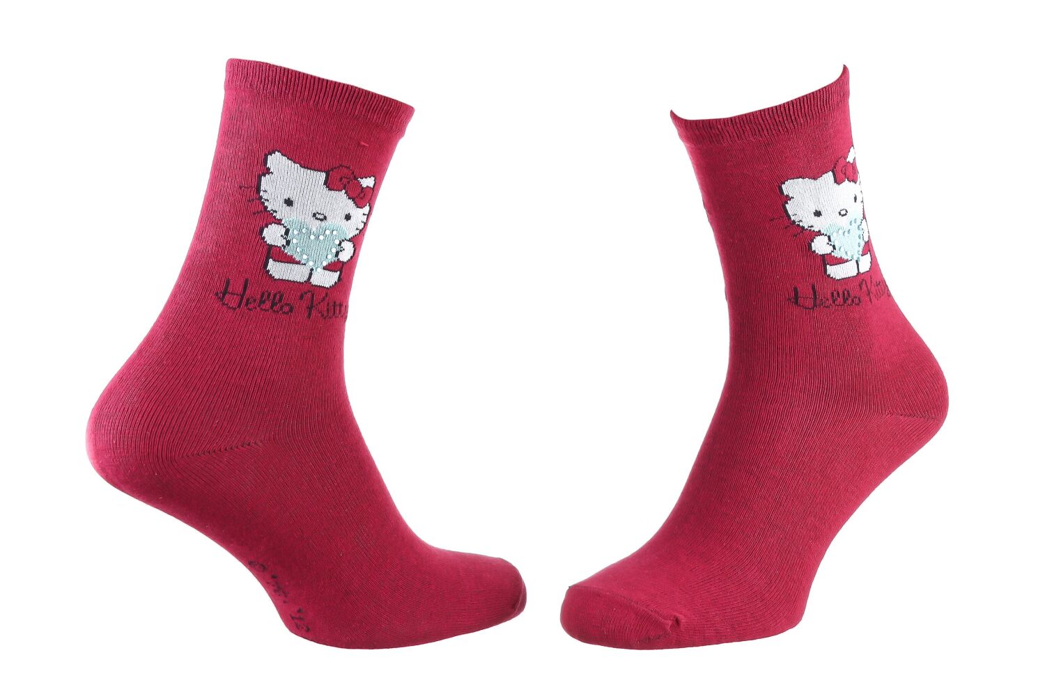

Носки Hello Kitty + Heart Strass 35-41 (13840875-2) red