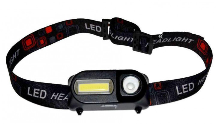 

Фонарь налобный HLV BL-1804A COB XPE Black