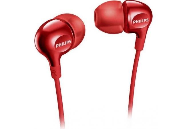 

Наушники Philips SHE3555 In-ear Mic Red