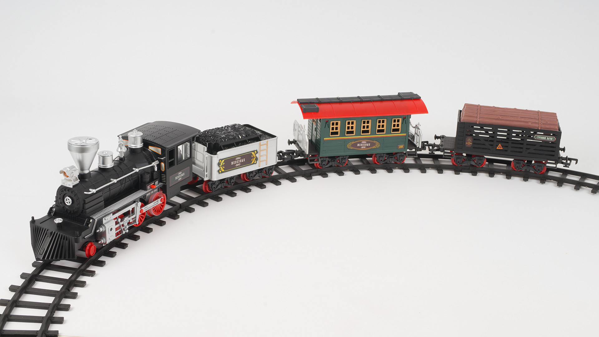 

Железная дорога «Эра паровозов» Funny toys 650 см