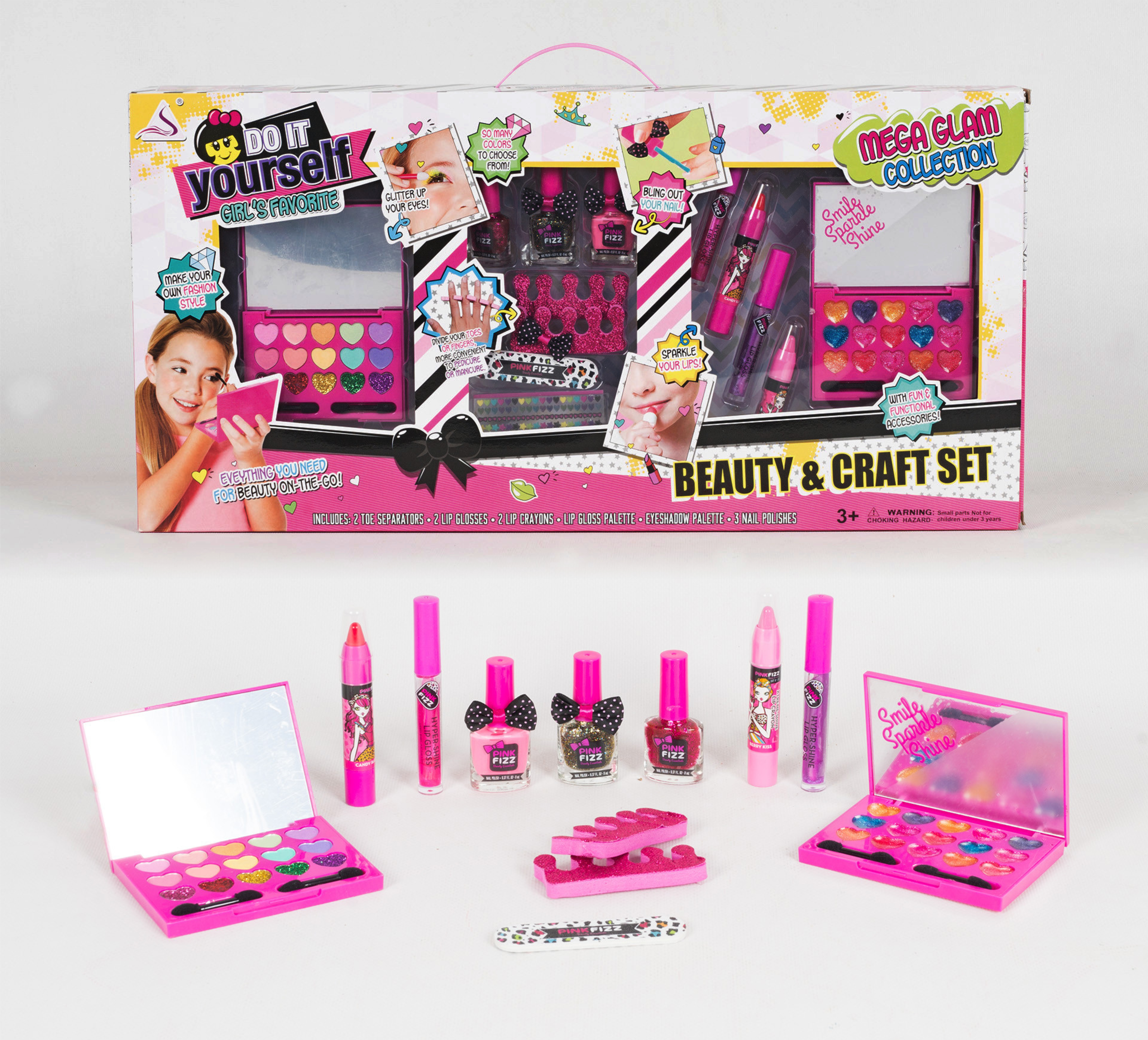 

Набор детской косметики Funny Toys Beauty Craft Set J-215 Тени, лаки, блеск для девочек