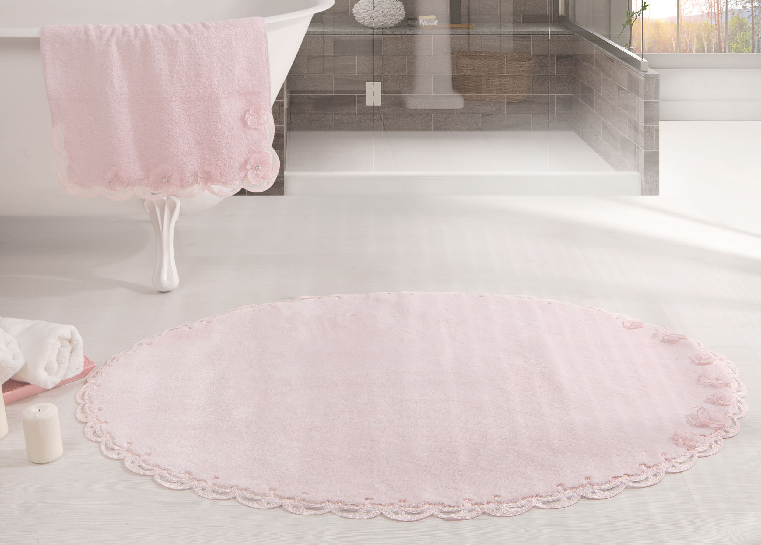

Коврик для ванной комнаты Home Sweet Home Marianela pink 60x80 см (1408-2) (1408-2)