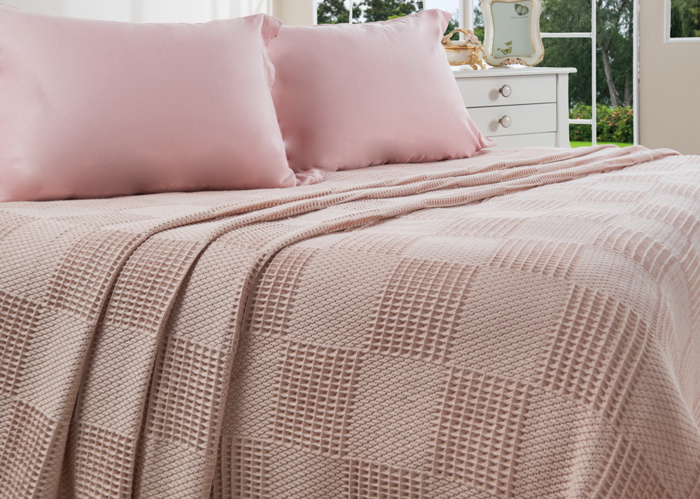 

Покрывало Home Sweet Home Vimini Pudra 220x240 см Пудровое (483) (483)