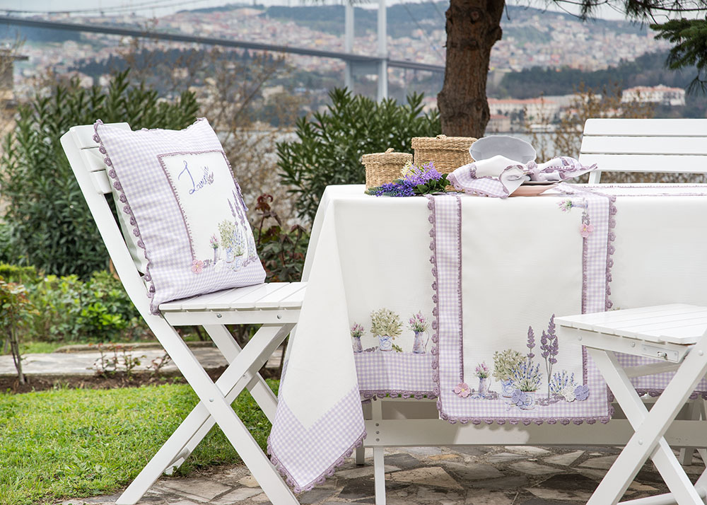 

Скатерть Home Sweet Home Lavande 140X140 см Белая с сиреневым (92) (92)