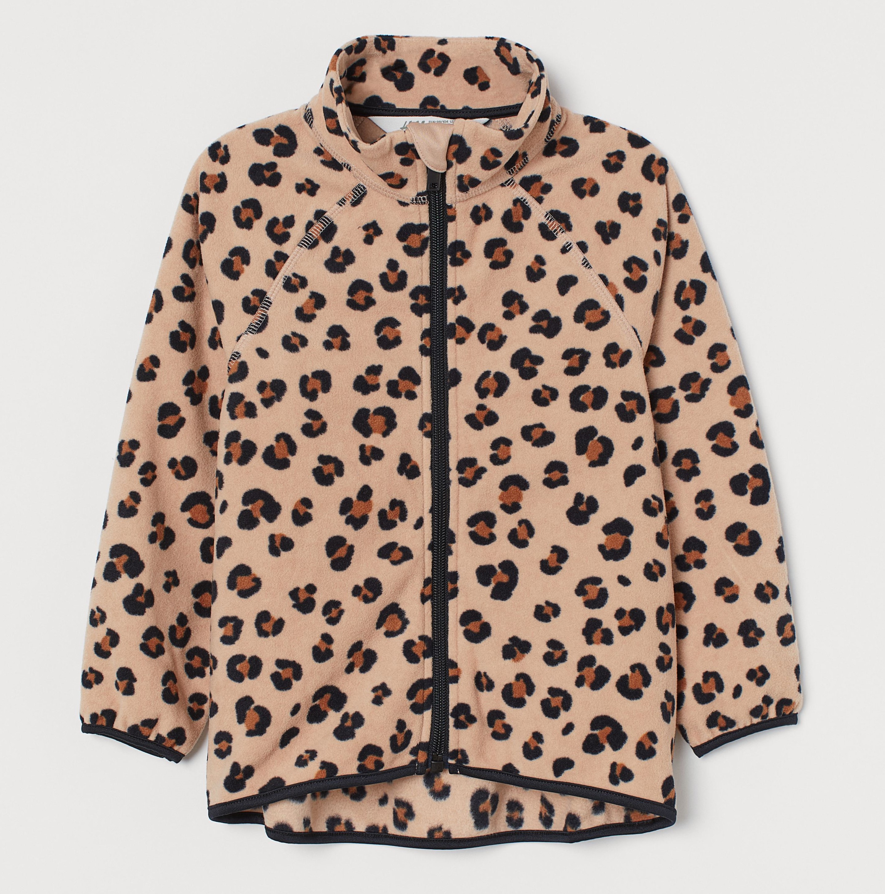 

Флисовая кофта для девочки H&M леопардовая 104