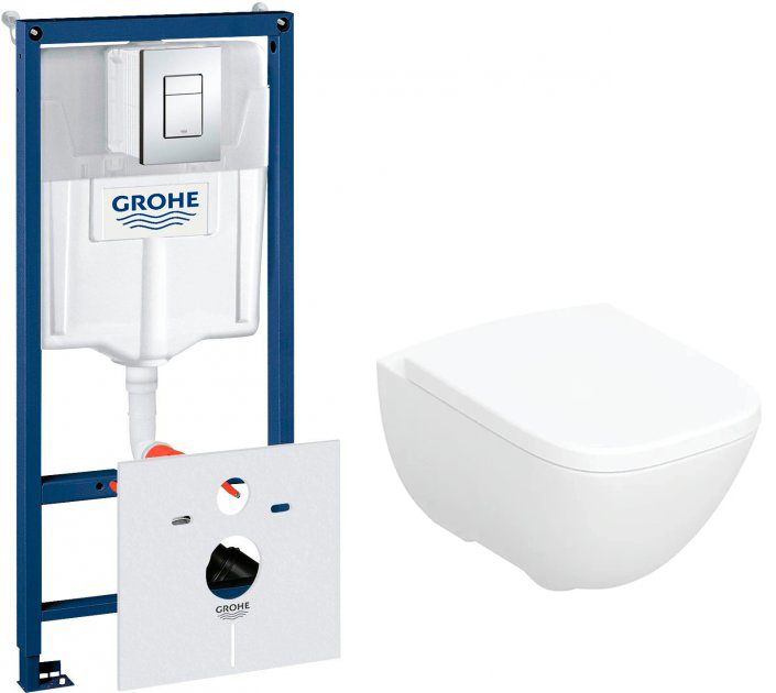 Инсталляция GROHE Rapid SL 38772001 c панелью смыва Skate Cosmopolitan ...