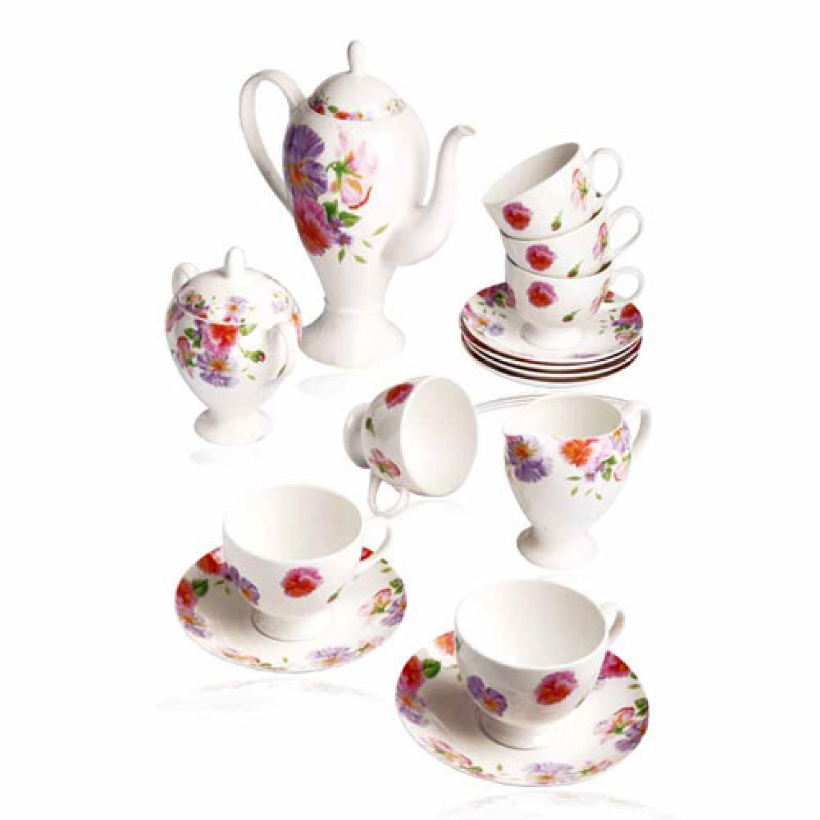 

Сервиз чайный ТМ "TEASTAR" "Садовая фиалка" 1000/300/300/240мл