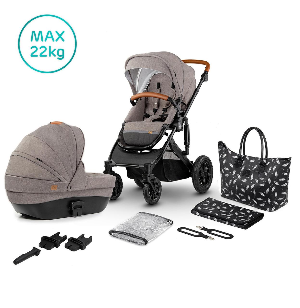 

Універсальна коляска 2 в 1 KinderKraft Prime Beige + MommyBag (KKWPRIMBEG20000)