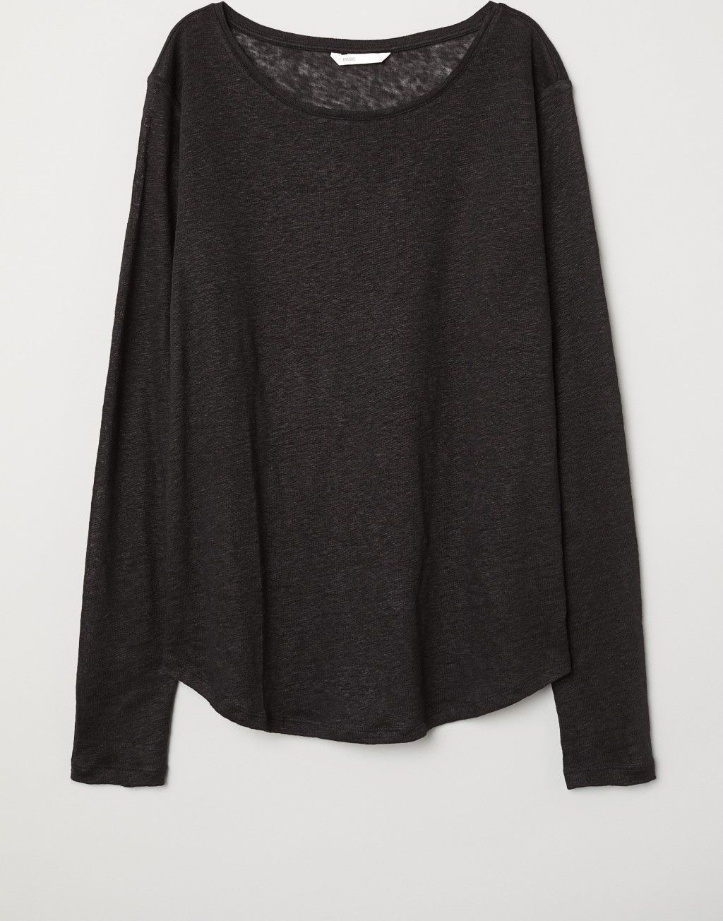 

Лонгслив H&M Basic 05316157 S Черный