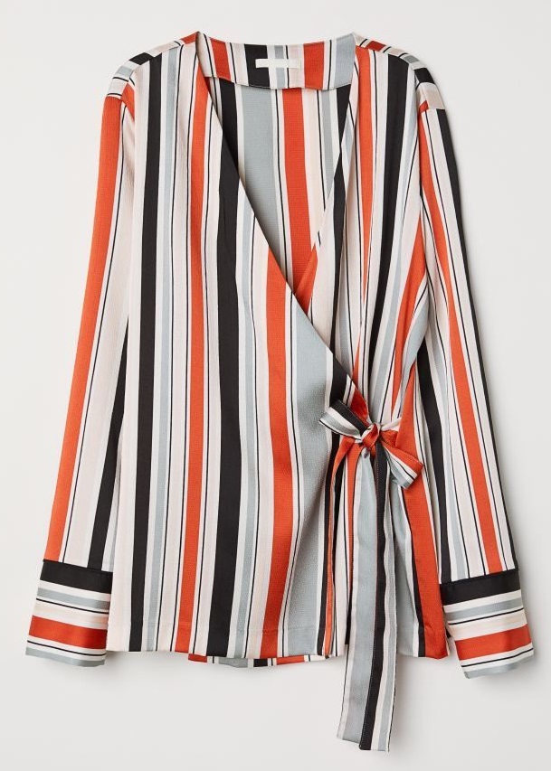 

Блузка H&M 06397687 32 Светло-серая