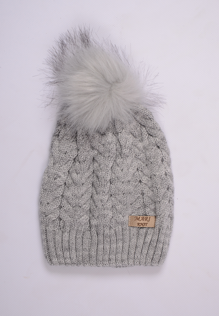

Шапка для девочки зимняя Mari-Knit 0852 р52 50см серый 57127