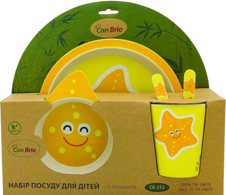 

Набір посуду бамбуковий для дітей Con Brio ConB-253