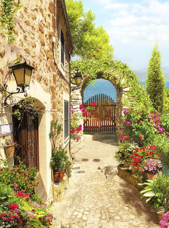 

Фотообои флизелиновые DeCors Дом в саду 200x270 см 2 сегмента (111012ф)