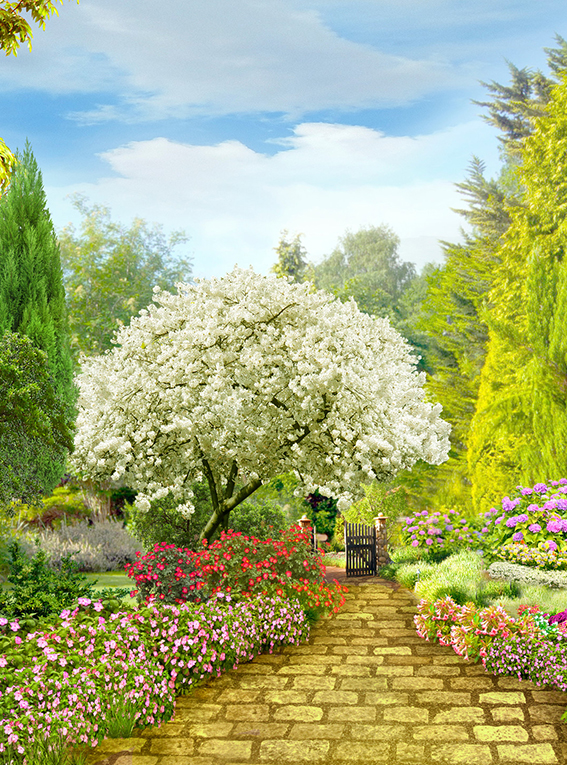 

Фотообои флизелиновые DeCors Сад 200x270 см 2 сегмента (191021ф)