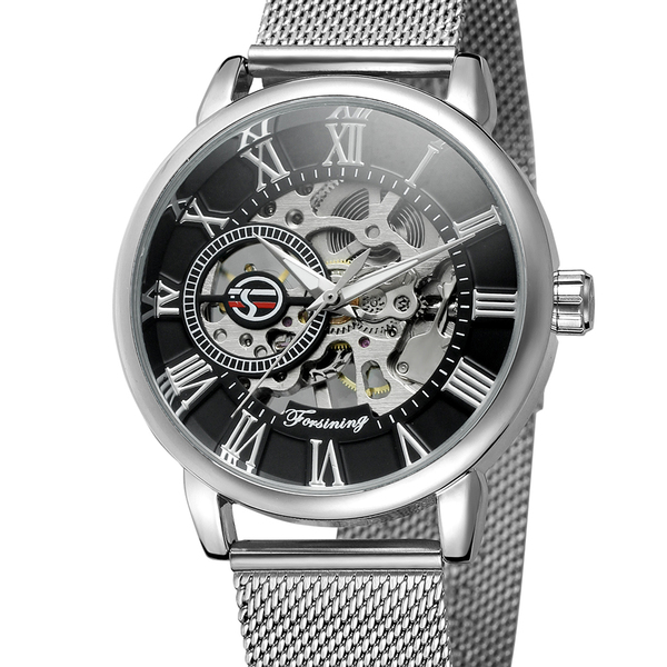 

Мужские часы Forsining Aston Silver 5586