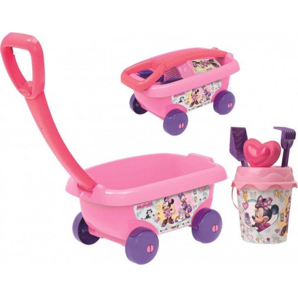 

Игрушка для песка Smoby Тележка с набором Минни Маус