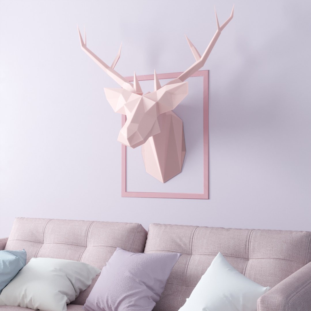 

3D фигура Олень Deer Оригами Papercraft