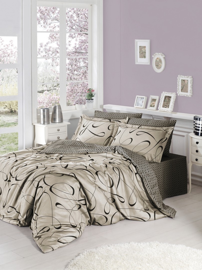 

Комплект постельного белья полуторный First Choice Cotton Satin Calisto Toprak 160х220 (FCS-0264)