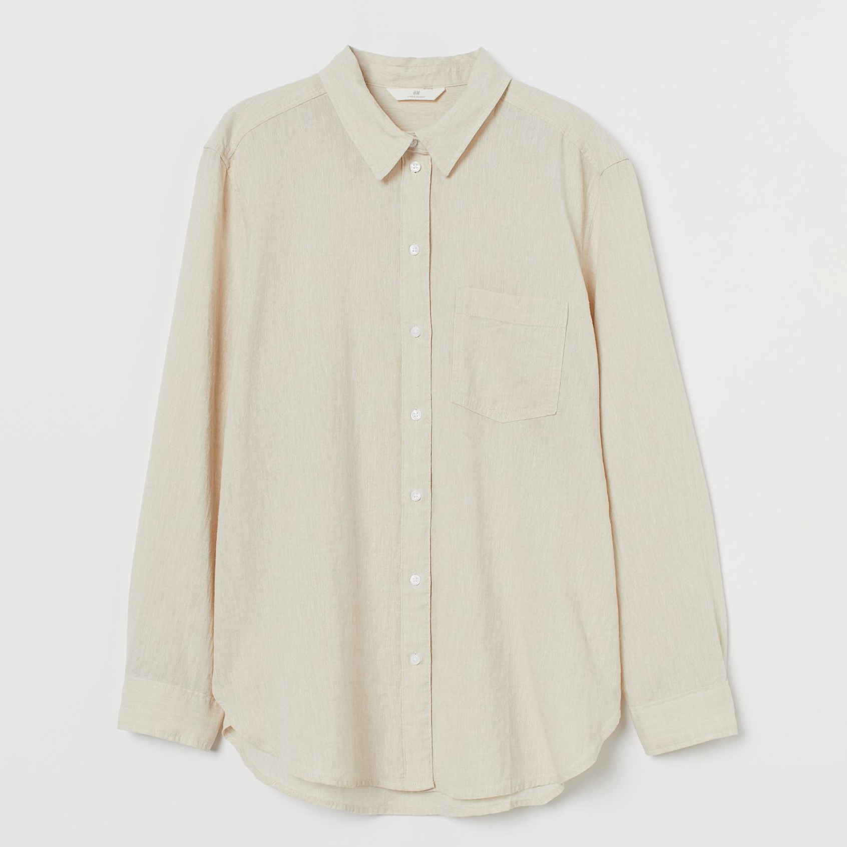 Рубашка H&M 6hm06100022 XL Бежевая (SHEK2000000825274) – в интернет ...
