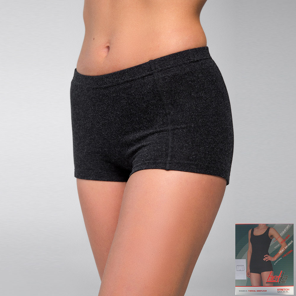 

Трусы термо шорты женские средние-короткие 50% шерсть Hetta WB07 XL sagnei