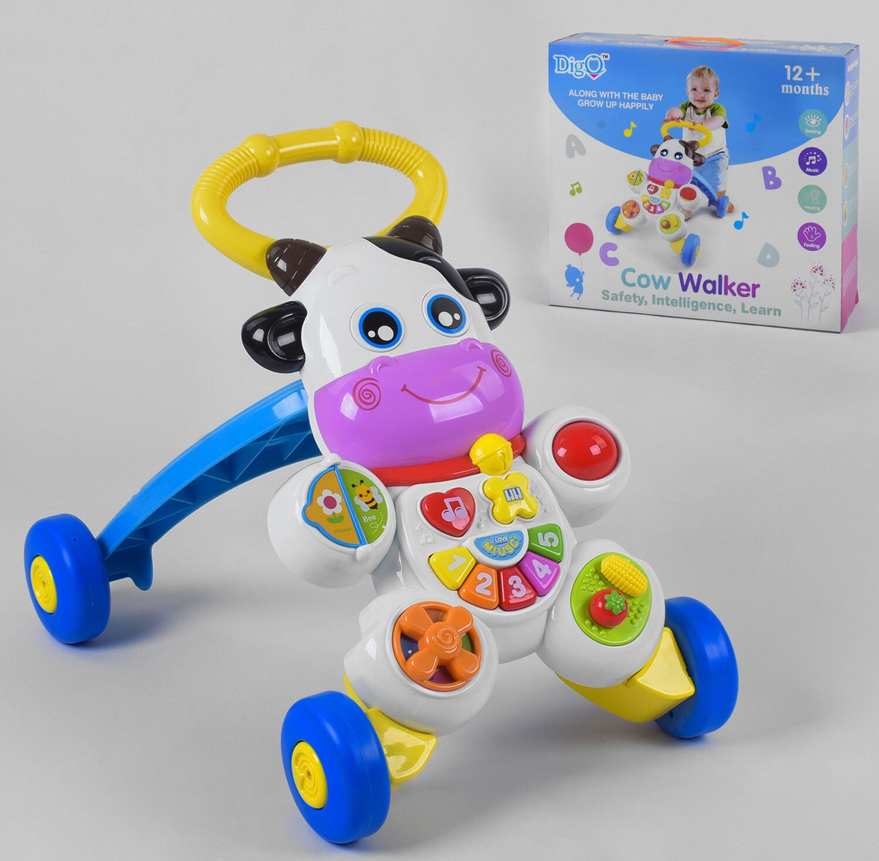 

Каталка “Коровка” WD 3783 белый 91543