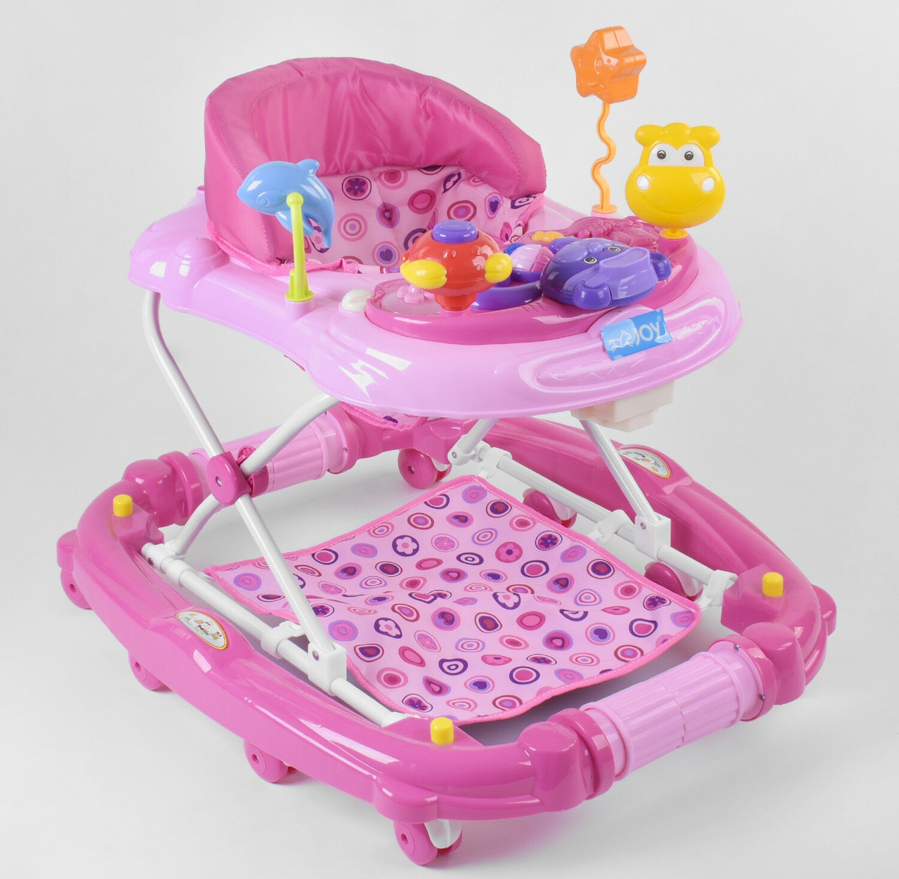 

Ходунки 5302 / CP 10477 "JOY" розовый 92525