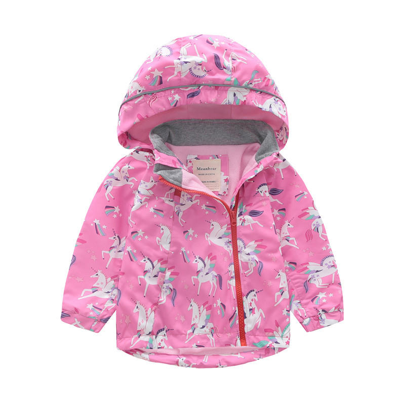 

Куртка для девочки демисезонная Единороги Meanbear (122 / 120/130) Розовый (46565)