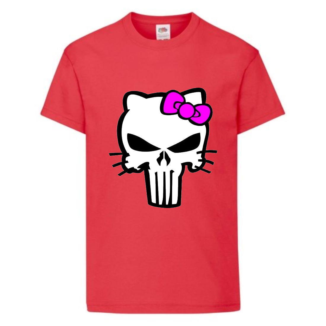 

Футболка детская Марвел (Marvel & DC) красная (punisher-hello-red) 116 см
