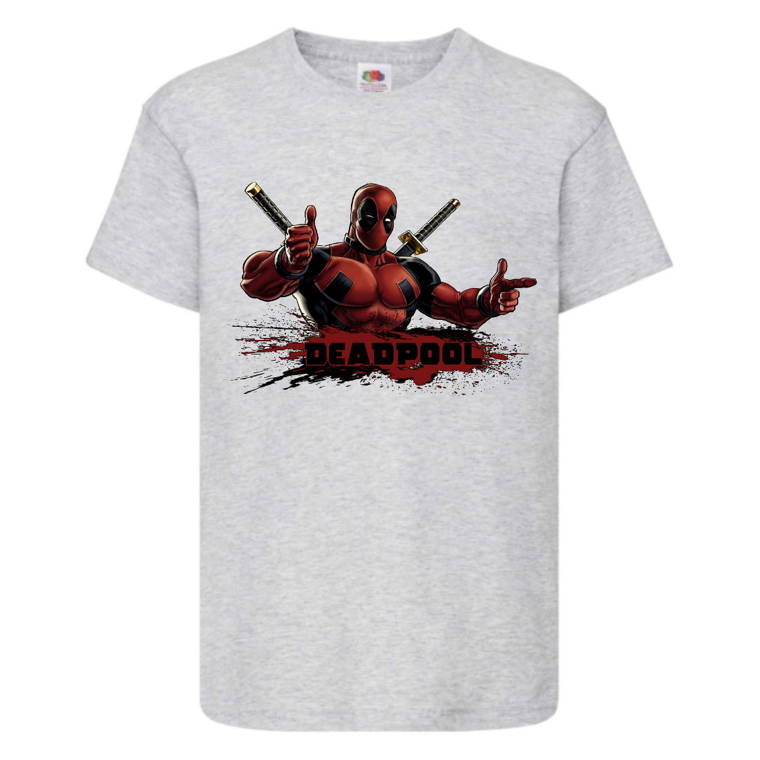 

Футболка детская Марвел (Marvel & DC) серая (deadpool-003-gray) 116 см