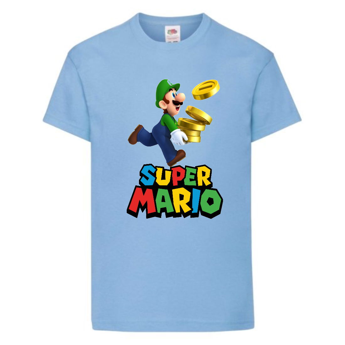 

Футболка Супер Марио 12 (Super Mario) голубая (SMar sbl-6) 164 см