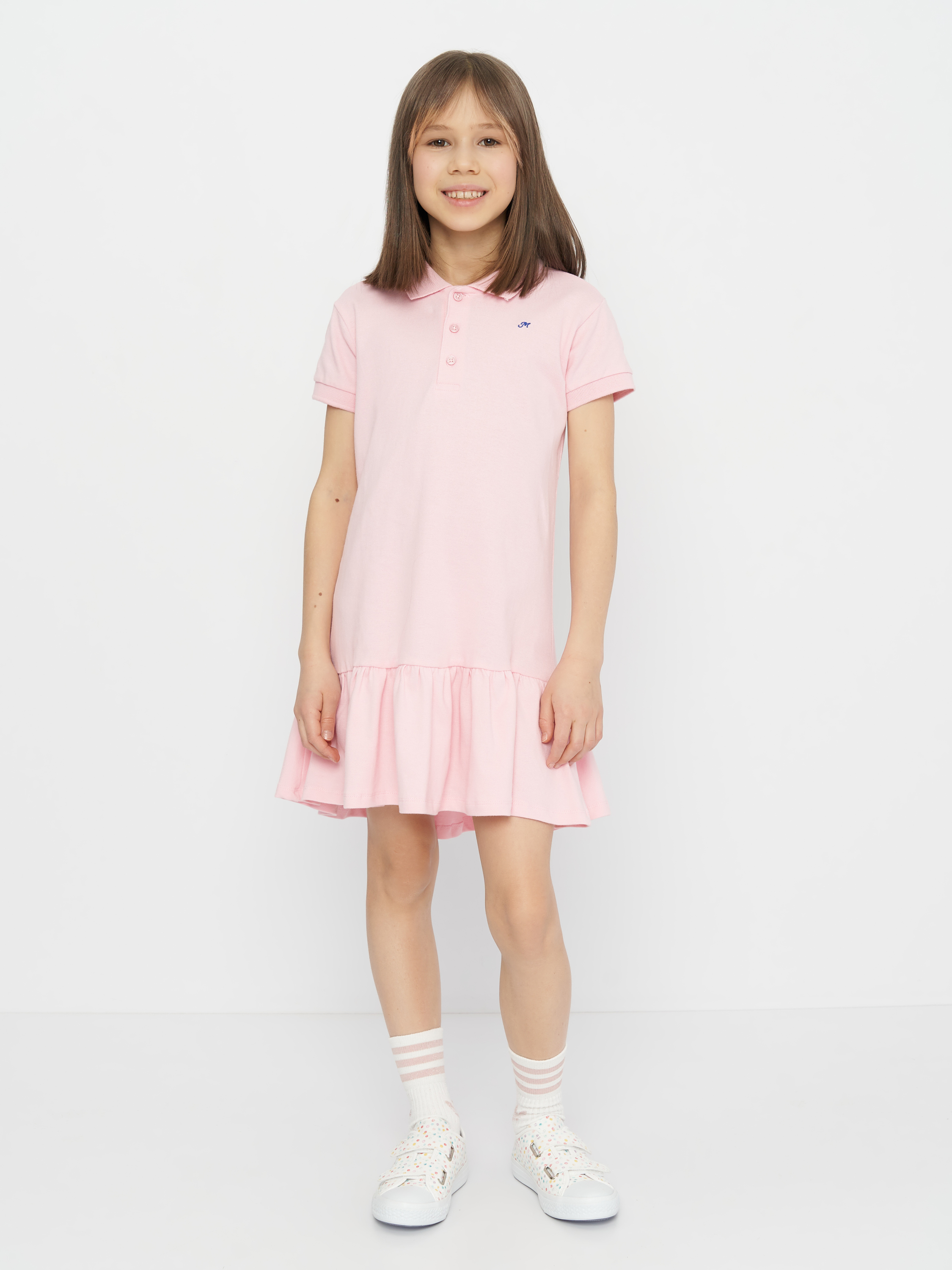 Акция на Дитяче літнє плаття для дівчинки Minoti 10POLO 2 36227JNR 98-104 см Рожеве от Rozetka