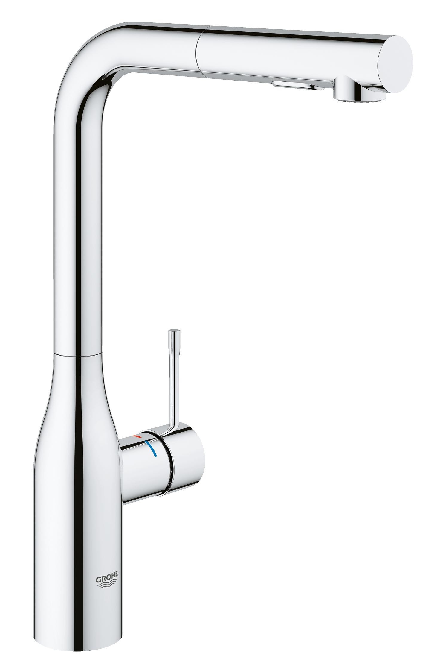 

Смеситель для кухни Grohe Essence с выдвижной лейкой Хром (30270000)