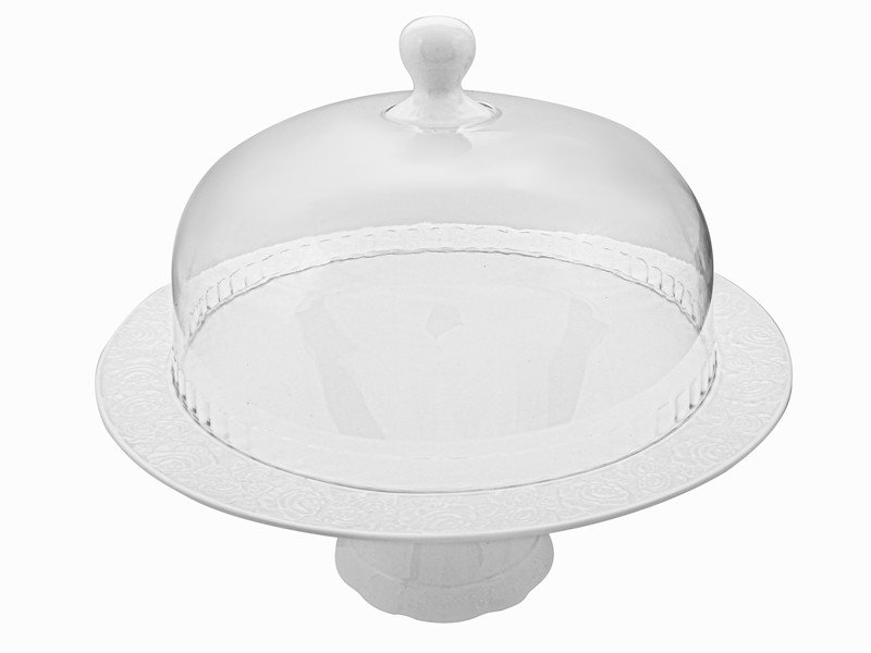 

Блюдо для торта с крышкой 33 см Lefard 45413-BR-1181