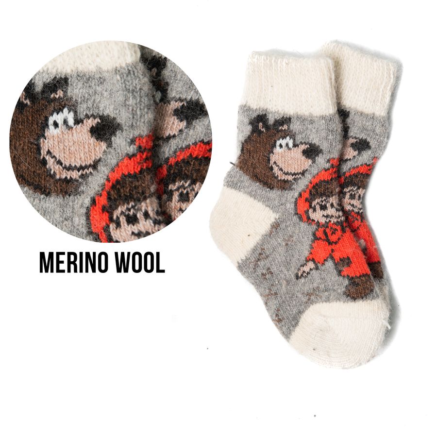 

Шкарпетки дитячі PonPon (В25) 27-32 шерстяні носки