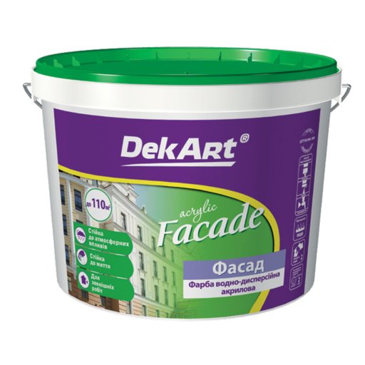 

Краска фасадная DekArt белая 20 кг (11589711)