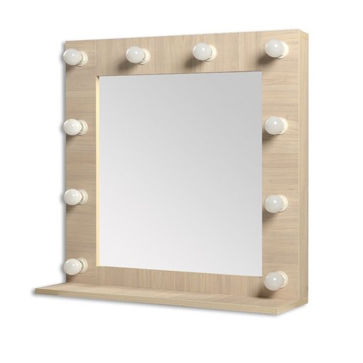 

Зеркало для макияжа Velista 70x70 см Светлое дерево