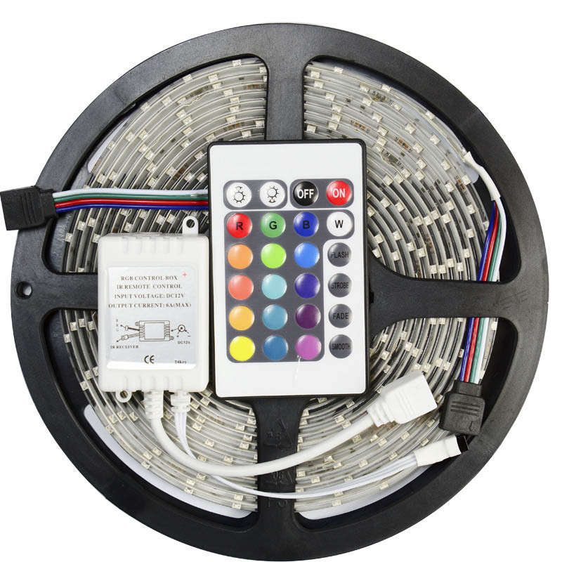 

Светодиодная лента SMD Kronos 3528 RGB 5м с пультом и блоком питания (gr_003356)