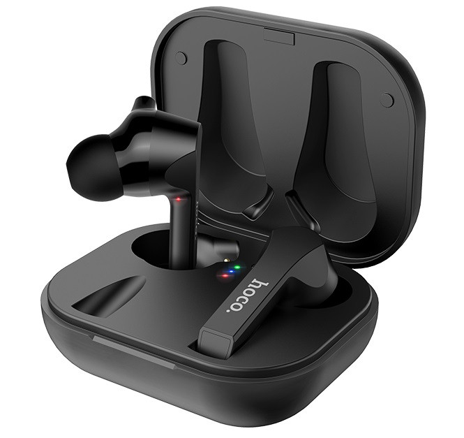 

Наушники Bluetooth TWS Hoco Pleasure wireless headset ES34 в кейсе Черный (gr_012255)