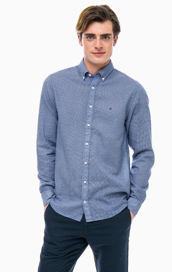 

Рубашка мужская TOMMY HILFIGER сине-белый S MW0MW06071-902