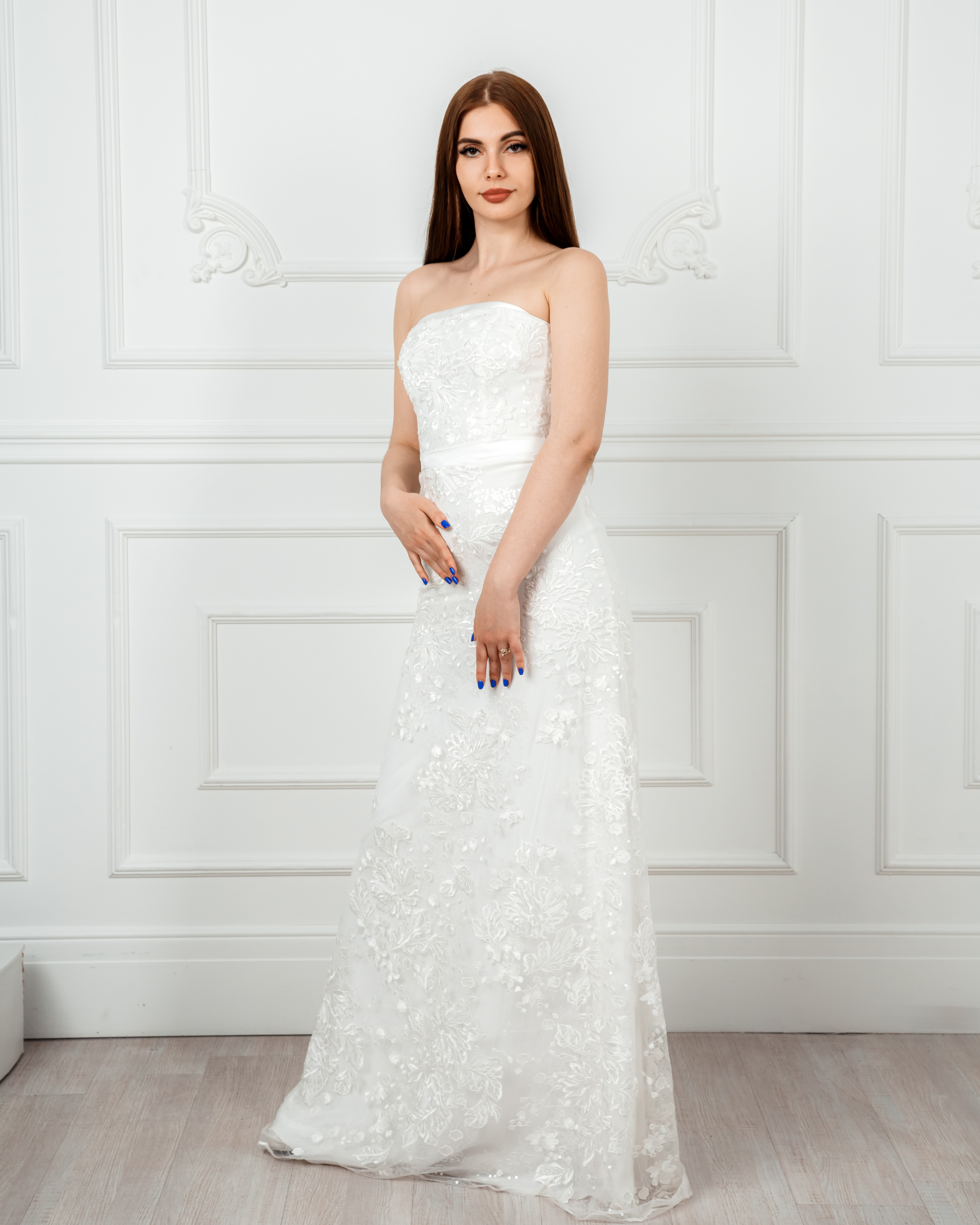

Свадебное платье ANGEL FASHION DRESS ОЛИВИЯ 42 молочный