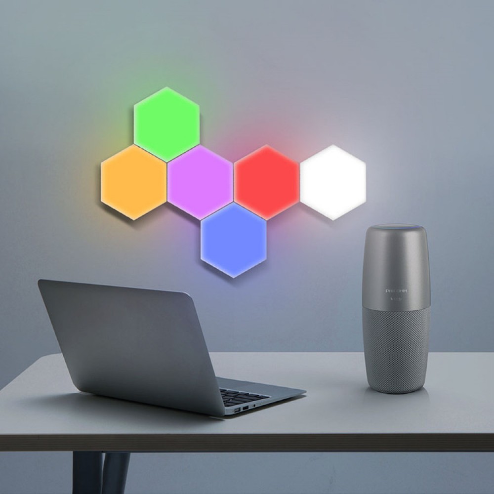 

Светильник сенсорный 3DTOYSLAMP Соты Набор 6 шт + блок питания Разноцветные