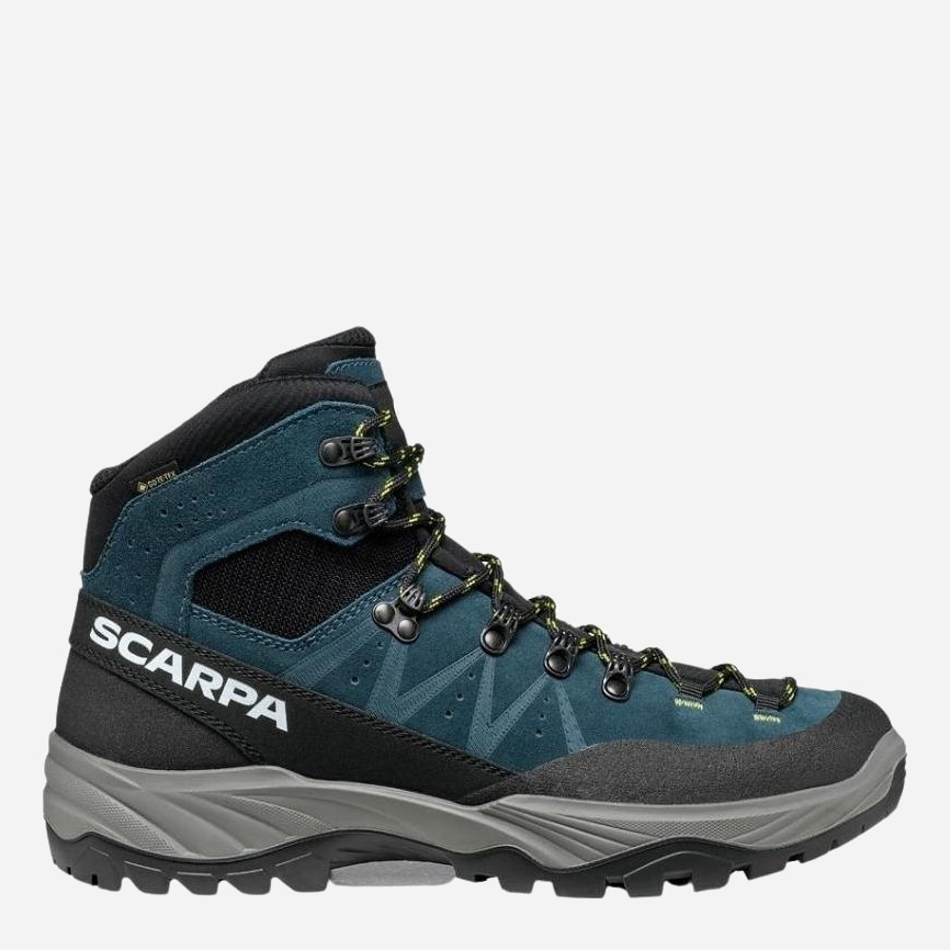 Акція на Чоловічі черевики для трекінгу високі з Gore-Tex Scarpa Boreas GTX 30023-200-2 42 (8UK) 27 см Petrol-Lime від Rozetka