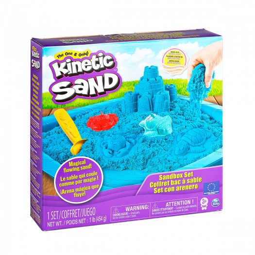 

Набор песка для творчества Kinetic Sand Замок Из Песка 840 г Голубой (71402B)