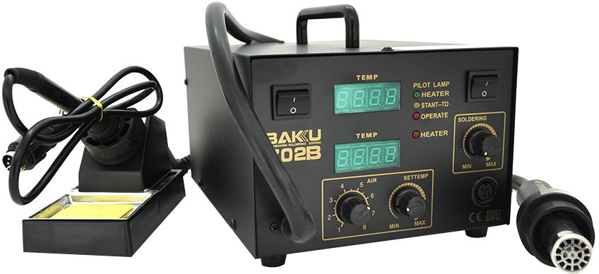 Паяльная станция Baku BK-702B цифровая индикация фен паяльник (325 х ...