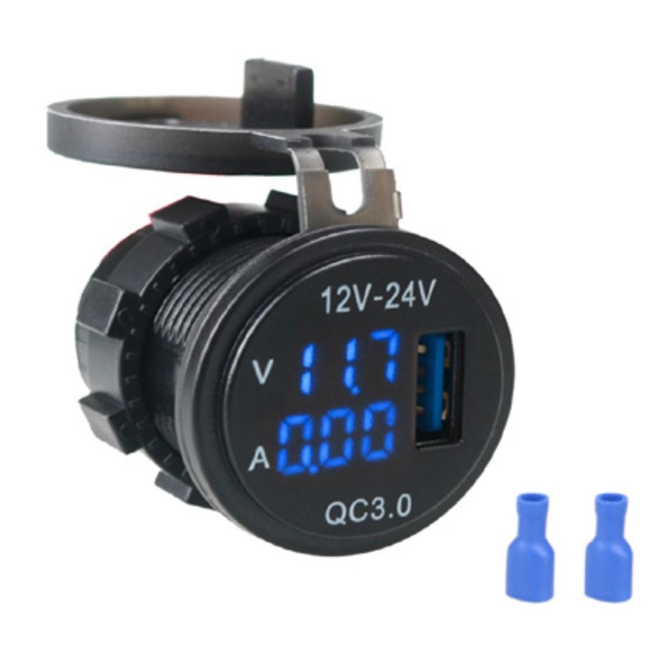 

USB разъём с вольтметром и амперметром AAA A6020