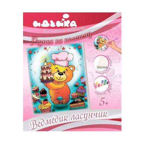 

Роспись по холсту "Мишка сластёна" 7107/2