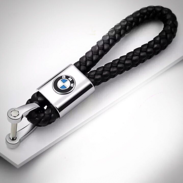

Брелок для ключей кожаный косичка CountryMan BMW экокожа черный