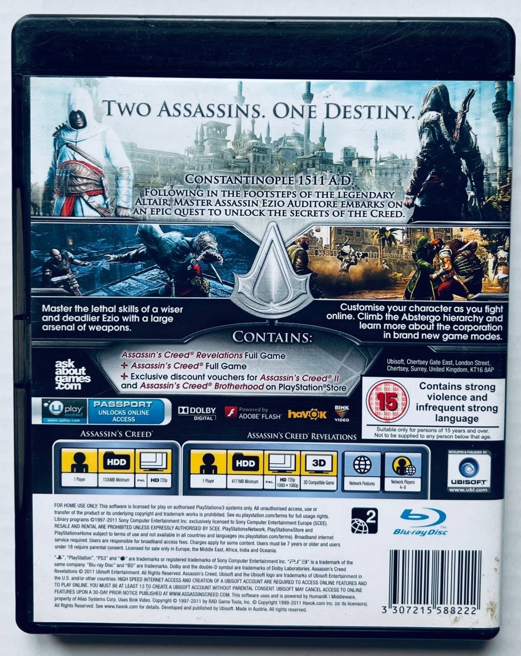 Assassin's Creed Otkrovenija (Essentials) PS3 BLES-01385/E/RUS